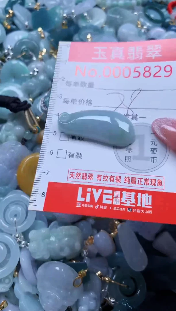 翡翠未镶嵌吊坠(不含链)5829+