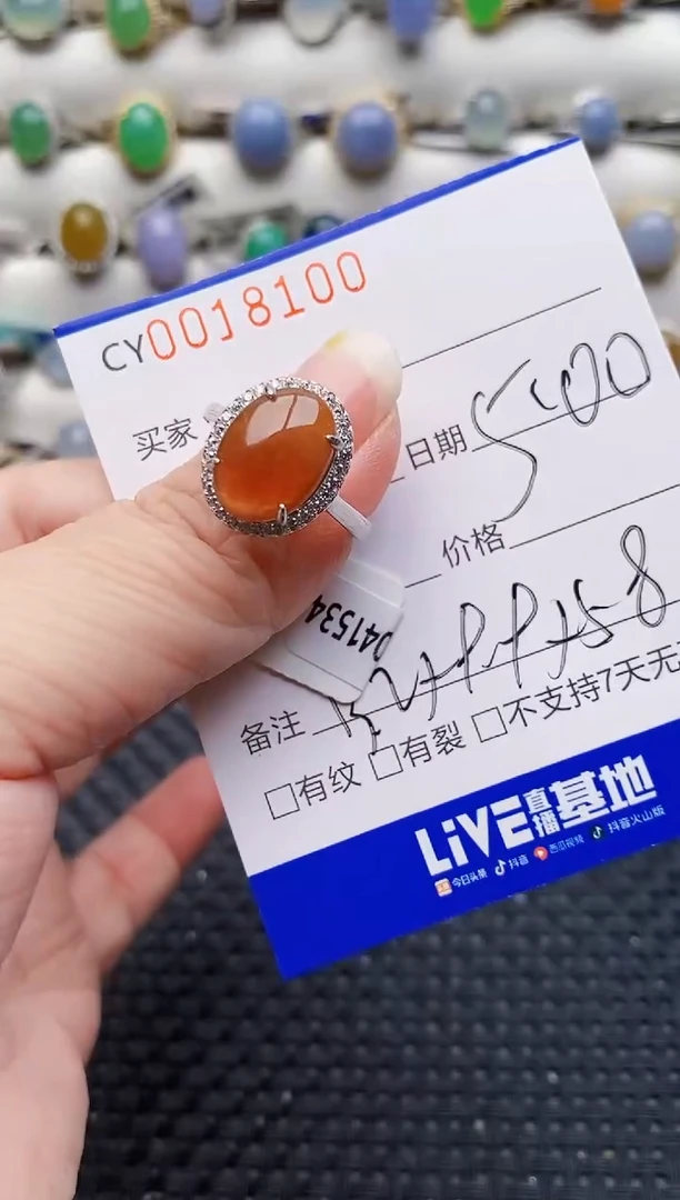 颈饰银S925镶嵌翡翠8100