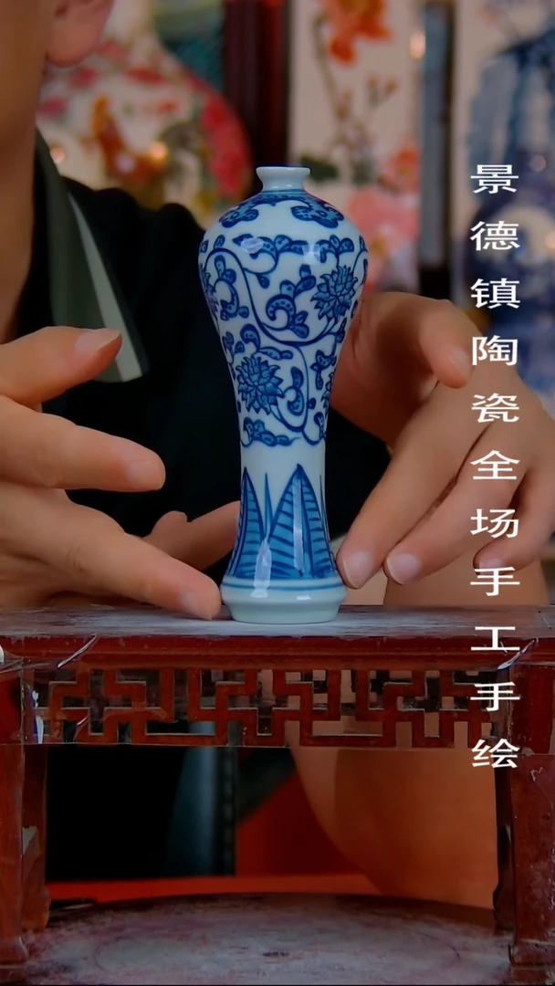 摆件景德镇陶瓷 手工手绘