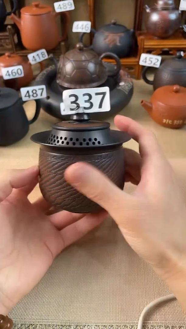 钱**升建水紫陶手抓337