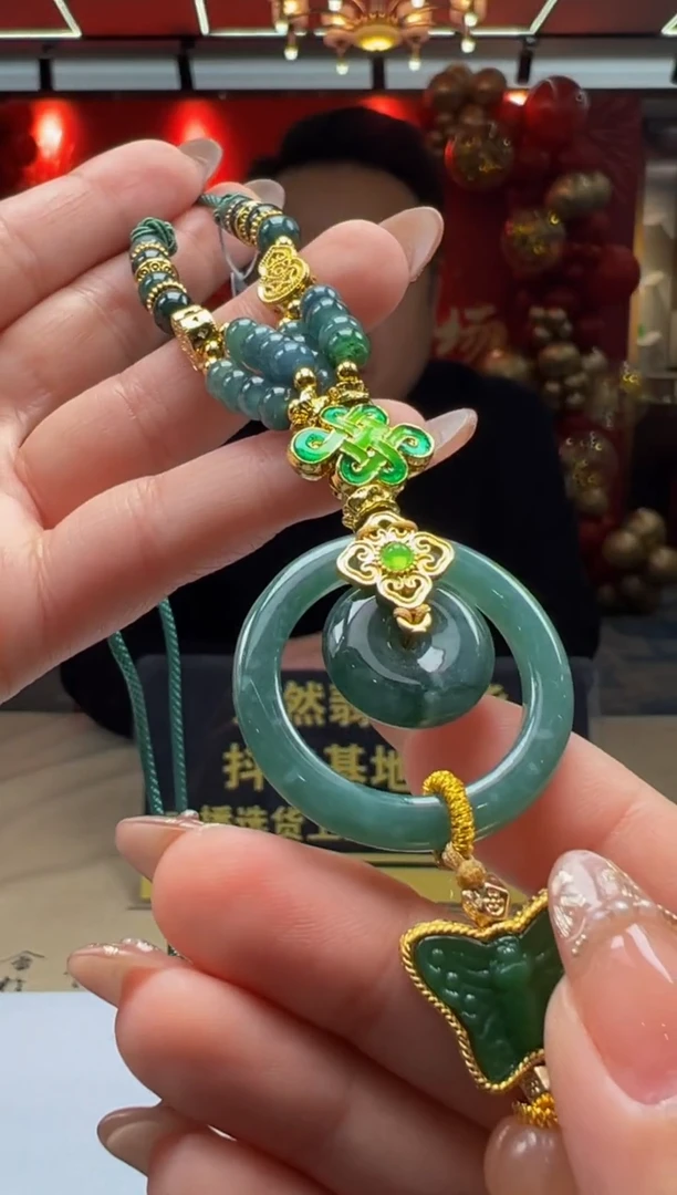 【闪购商品】翡翠颈饰未镶嵌Q2025-2-8-5