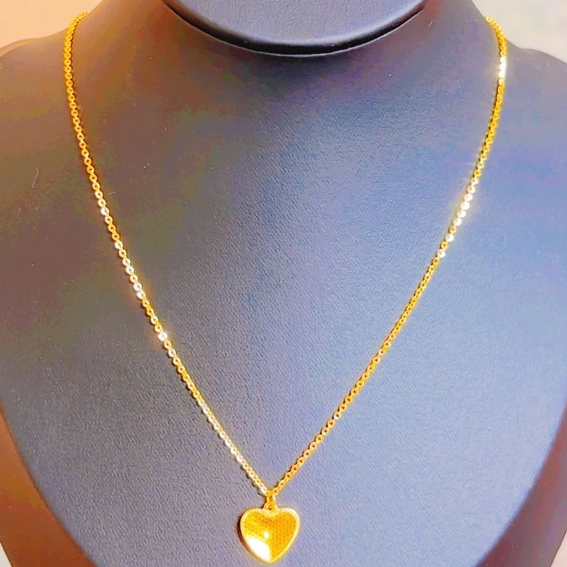 吊坠925银 足银项链新款时尚项链 نازۇك قاپلىما ئالتۇنلىرى 002