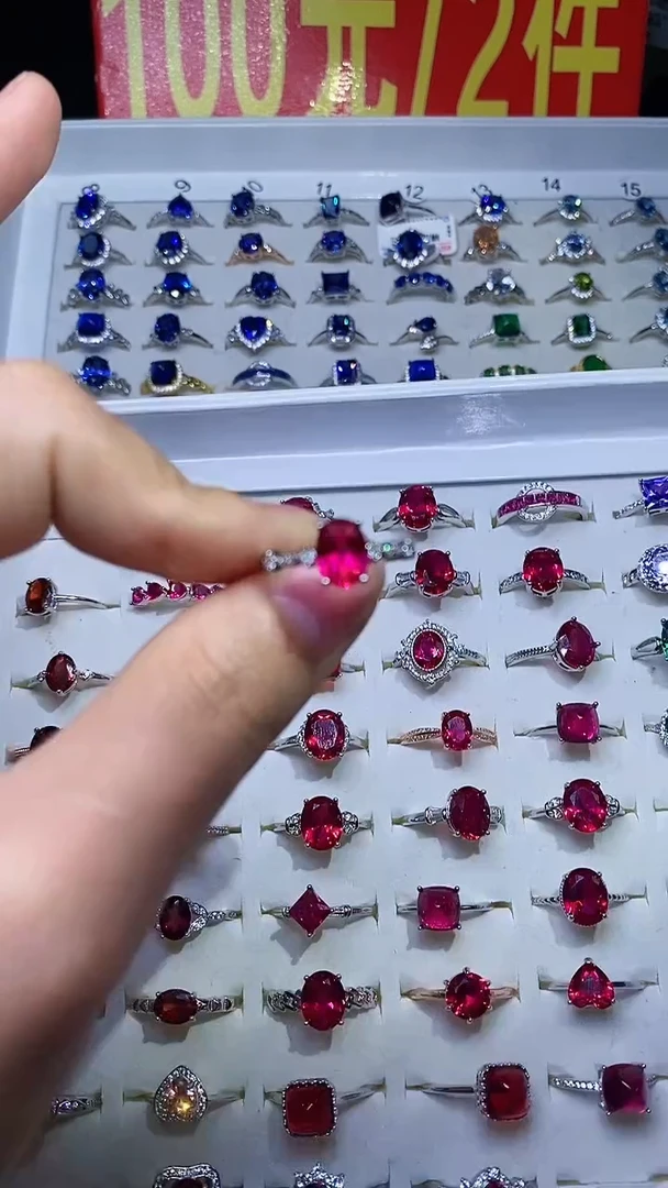 【闪购商品】红宝石戒指银S925镶嵌.........