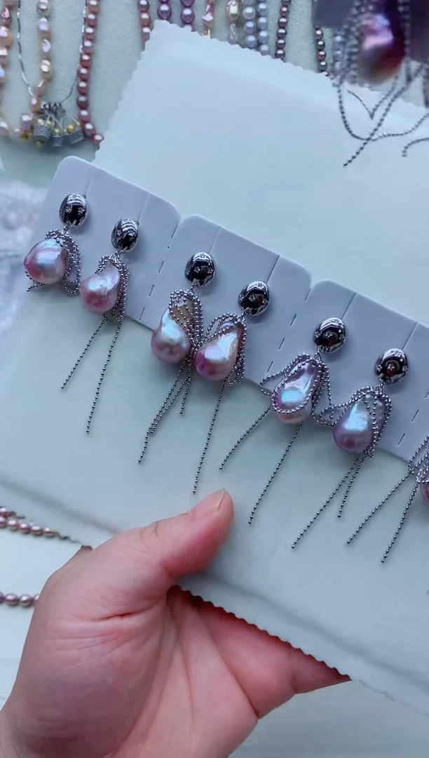 未镶嵌淡水珍珠耳饰淡水珍珠耳饰多样性发其一