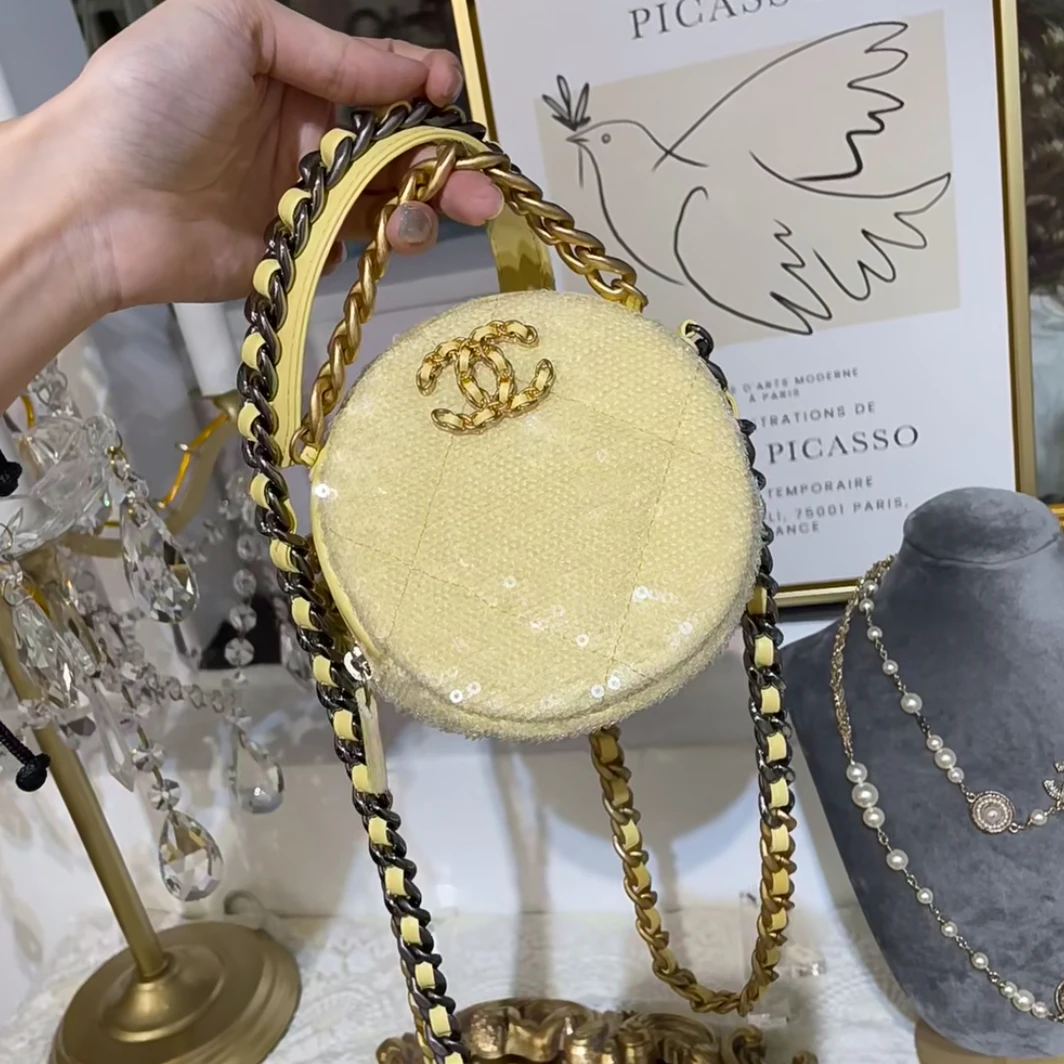 99新 Chanel/香奈儿 香奈儿圆饼奶黄