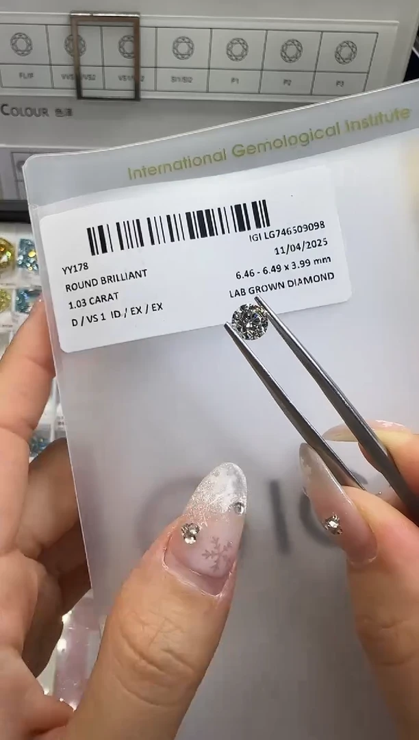 裸石实验室培育钻石1.03