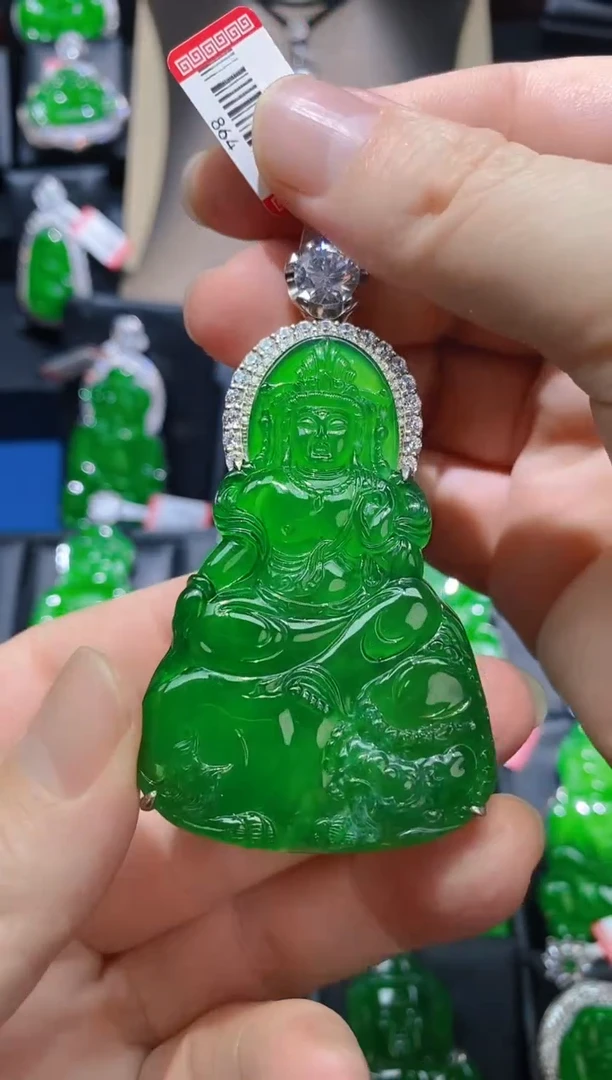 【闪购商品】翡翠颈饰未镶嵌天然A货翡翠z25