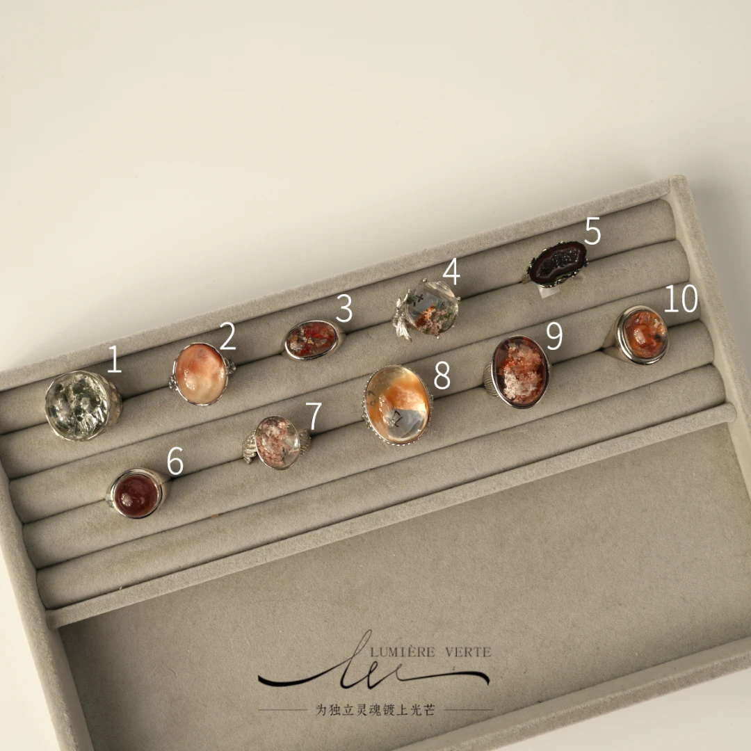 925银戒指 LUMIÈRE VERTE【孤品戒指组合4】 粉丝福利 请勿中差评