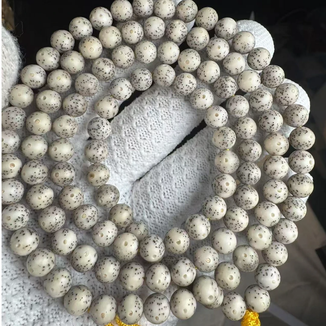 星月菩提卡正圆8石玉糯冰长串