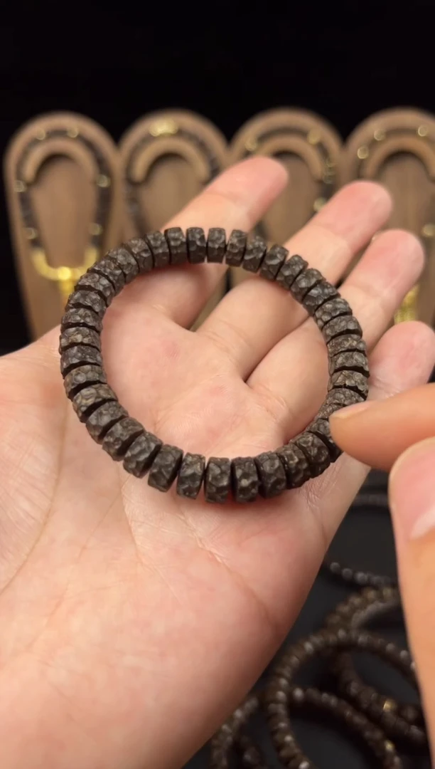 椰蒂手串9 mm刀痕原生态无相手串