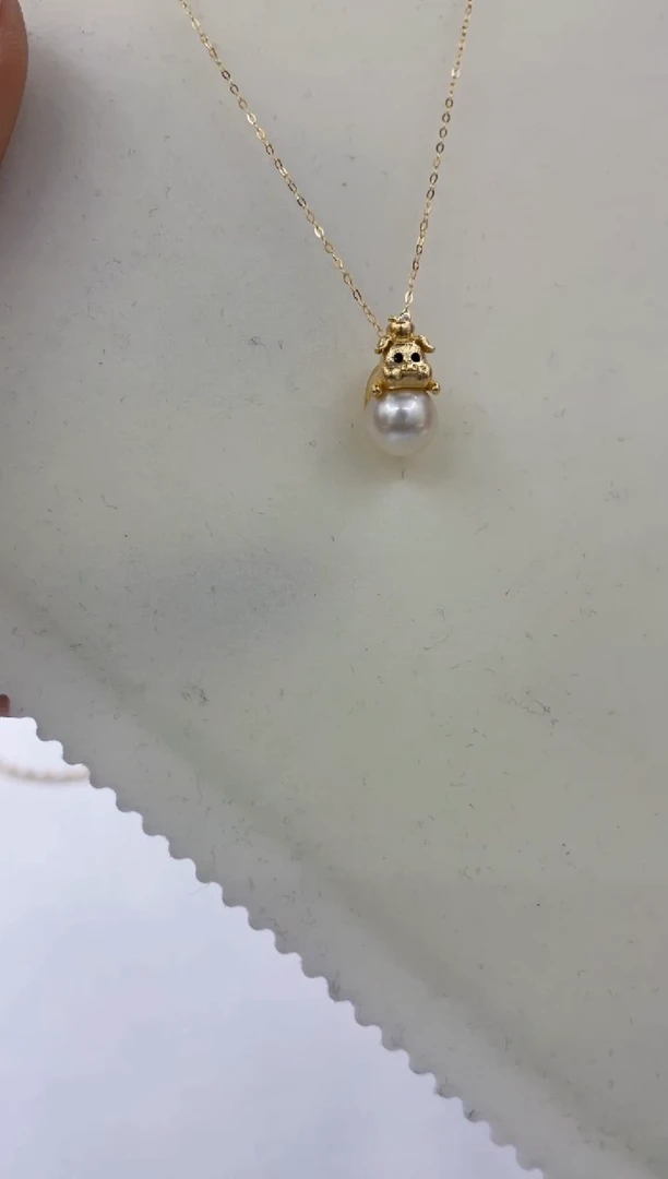 颈饰银S925镶嵌海水珍珠