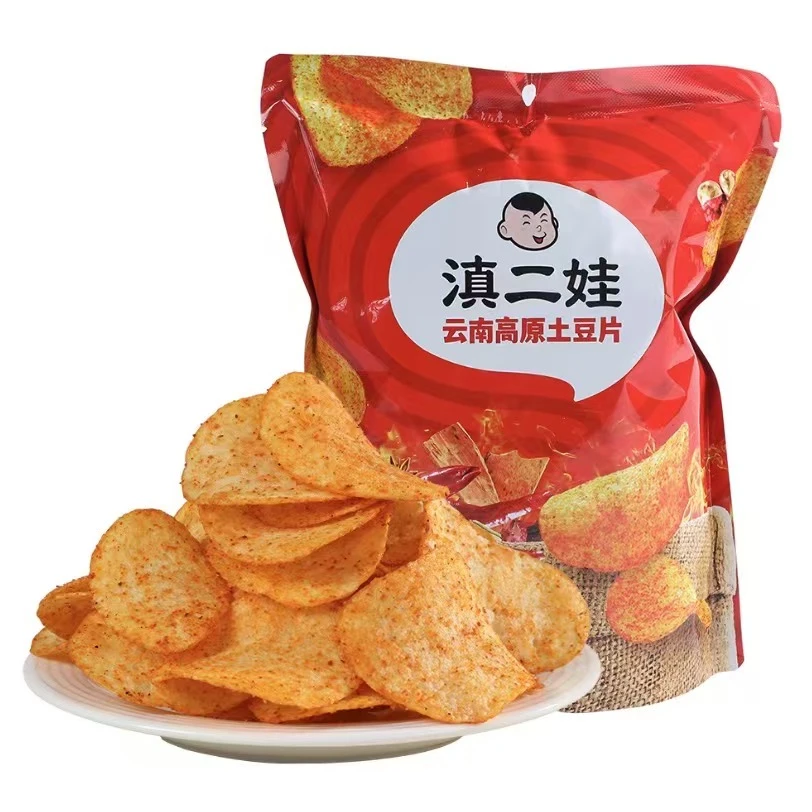 【浅尝优选】盒马 滇二娃 云南高原土豆片 麻辣味130g休闲零食