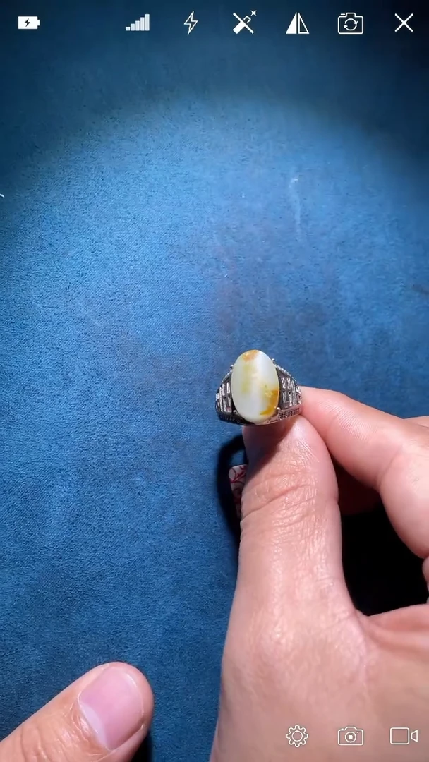 未镶嵌和田玉把件BH150 活口戒指