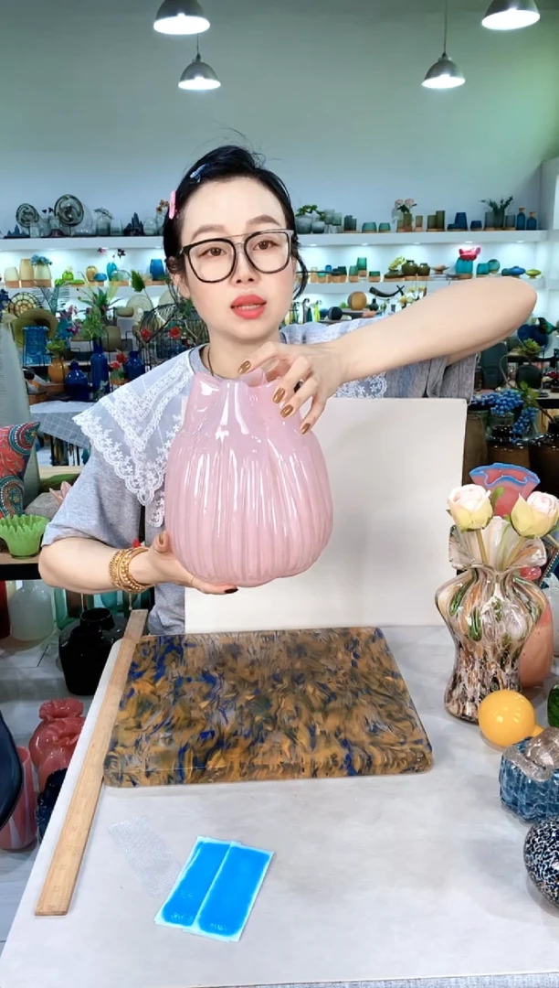 慕忆家手作琉璃花瓶