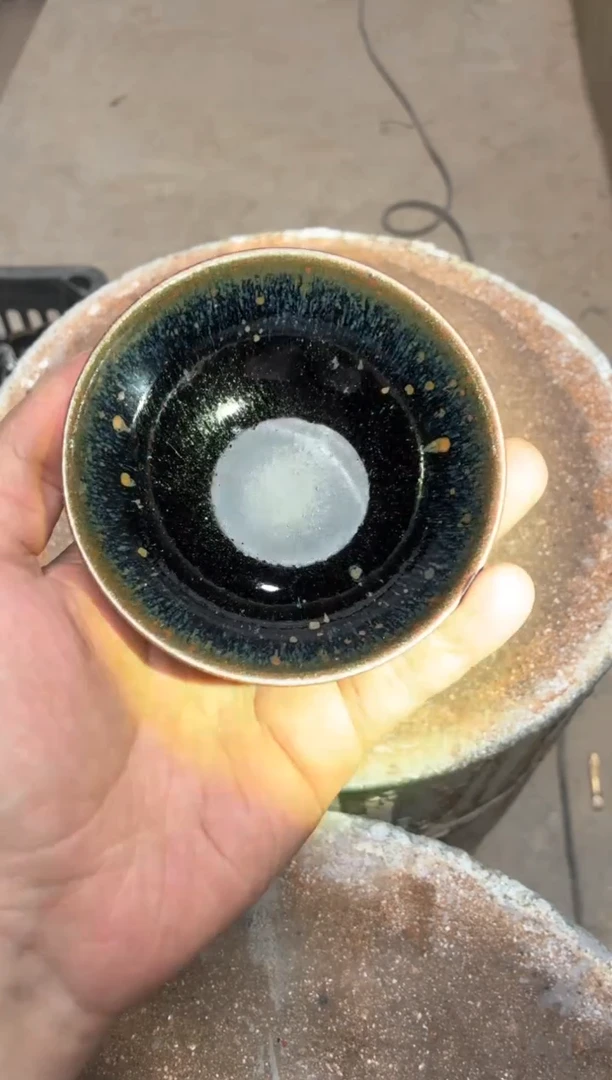 茶盏真柴烧建盏换点柴火