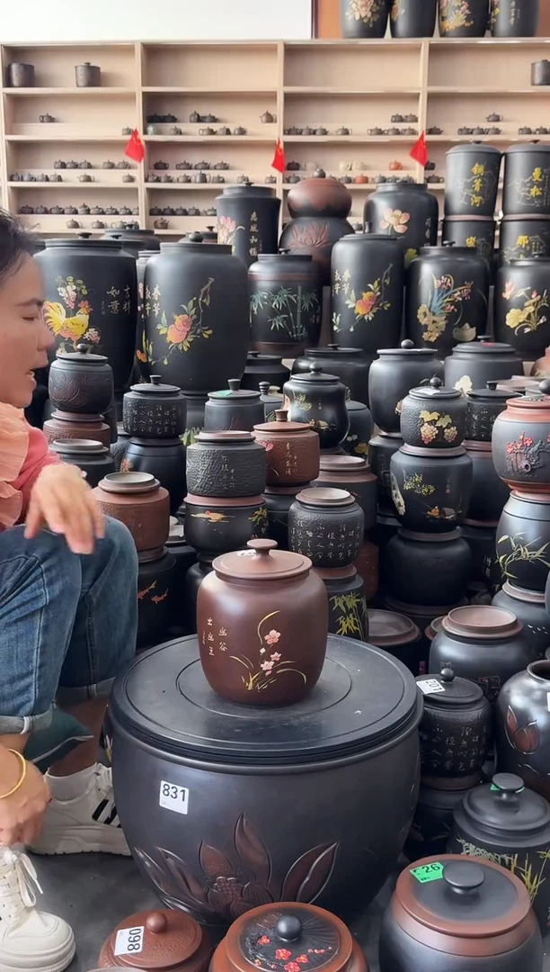 罐瑕疵茶叶罐 古铜色 冬瓜  667