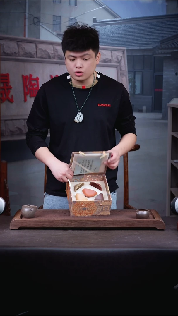 茶壶紫砂五色套组杯