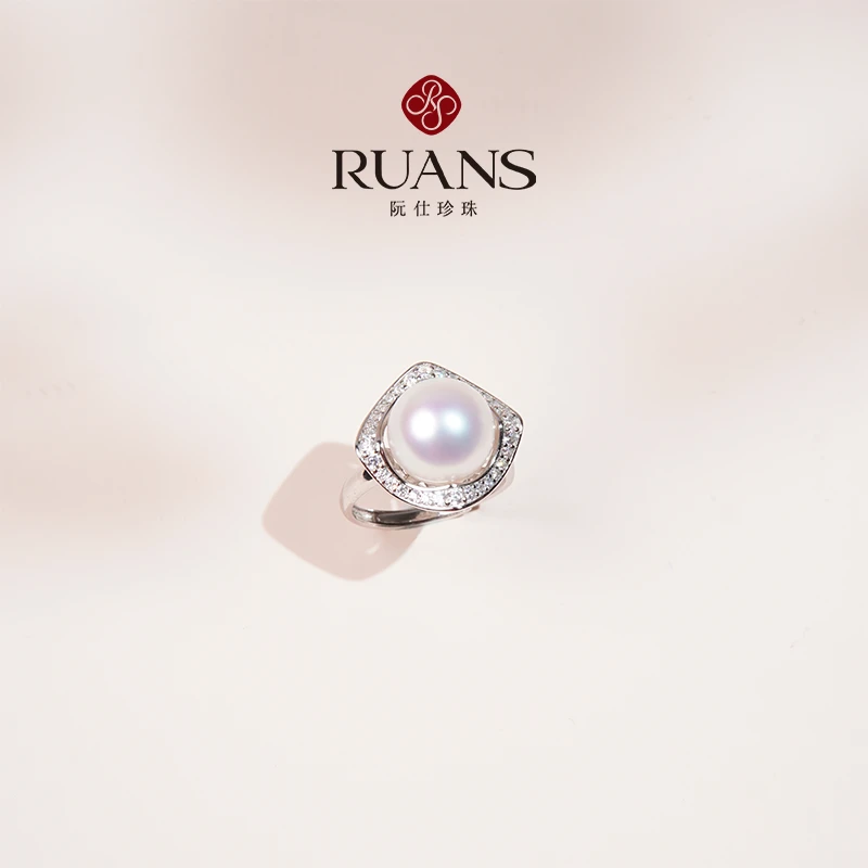 【】阮仕随心系列 S925银淡水珍珠戒指 11-11.5mm