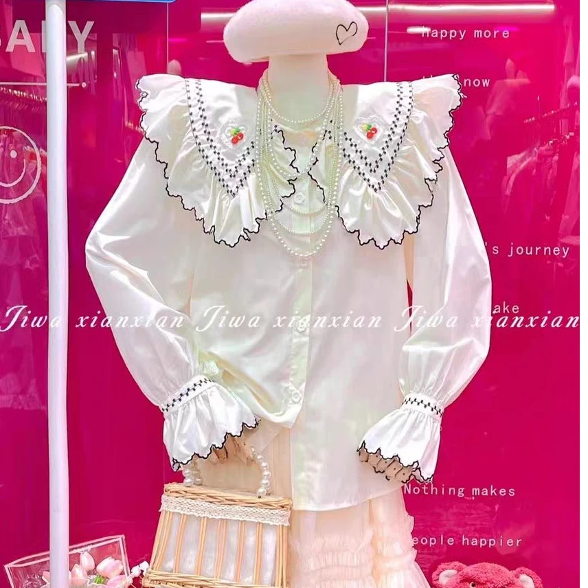 【佳佳家】减龄娃娃领衬衣