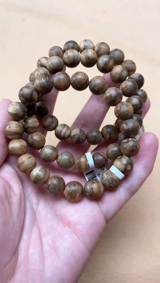 【闪购商品】沉香手串越南顺化土沉1.1蚁漏单圈多样性发其一