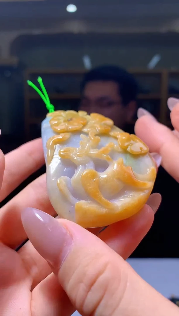 定制翡翠未镶嵌1034hm-毛货挂件6