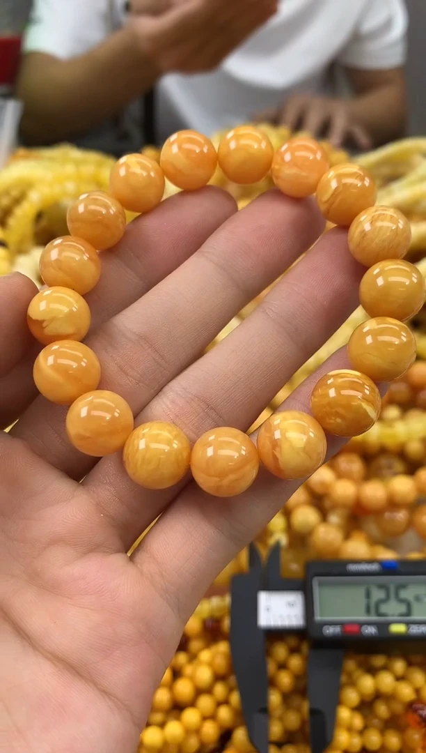 未镶嵌蜜蜡裸石手串