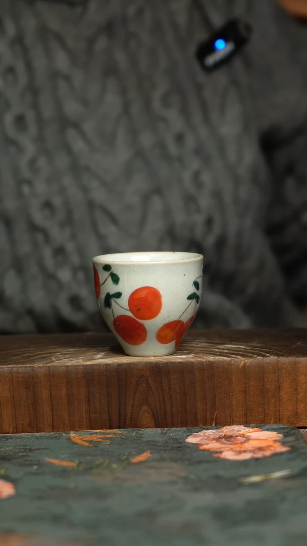 杯釉下彩手工手绘同款陶器