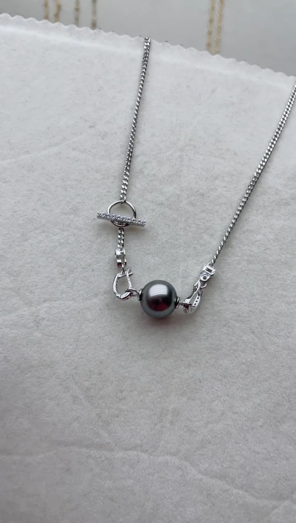 【闪购商品】海水珍珠套链银S925镶嵌Y26