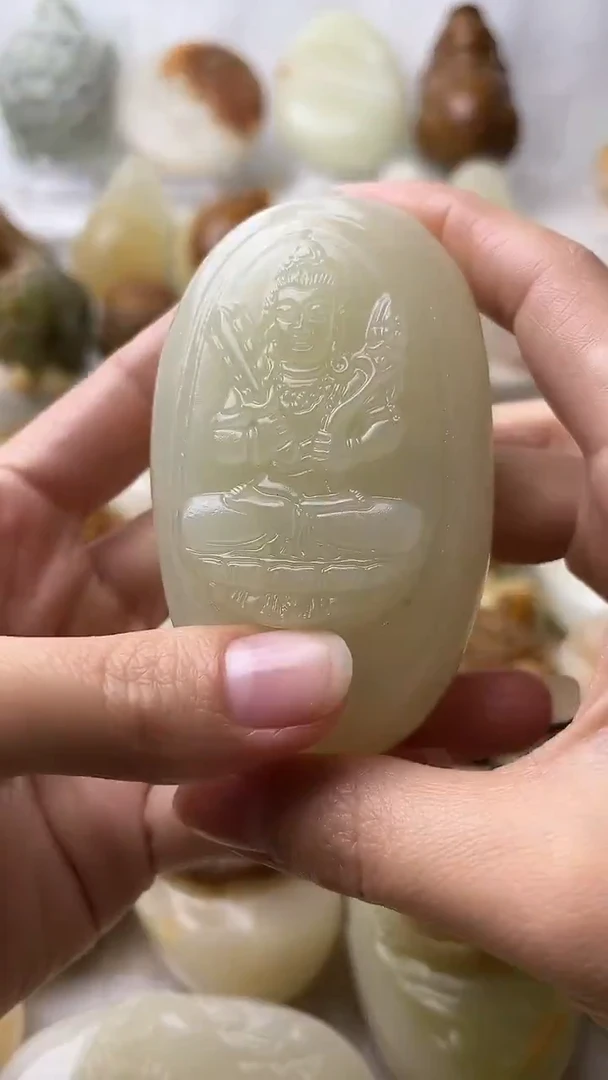 石材古青石棉纹正常不退换虚空藏菩萨