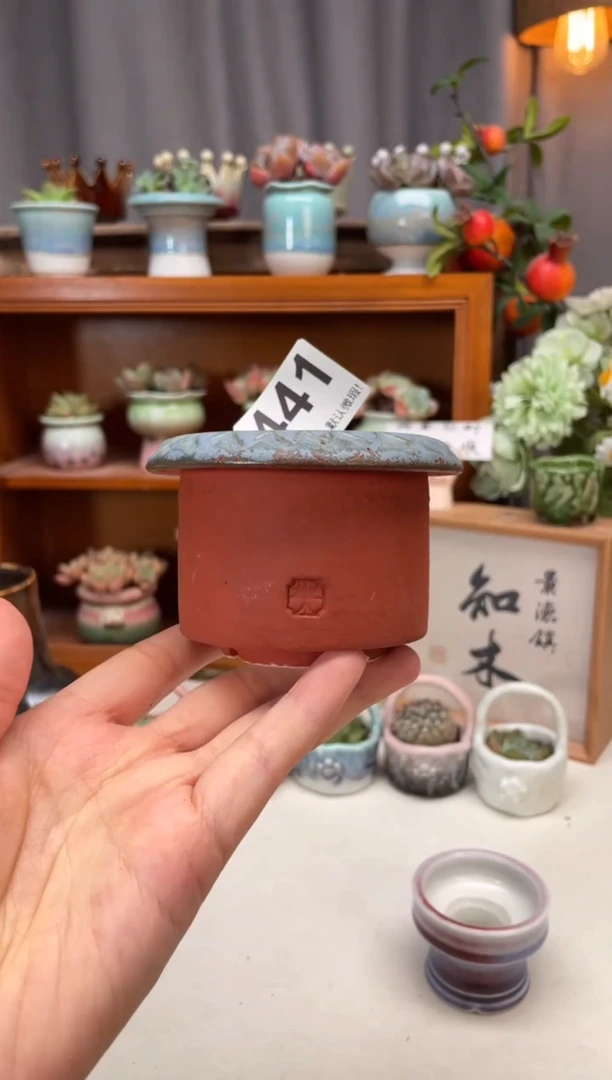 瓷片441知木小芳花盆