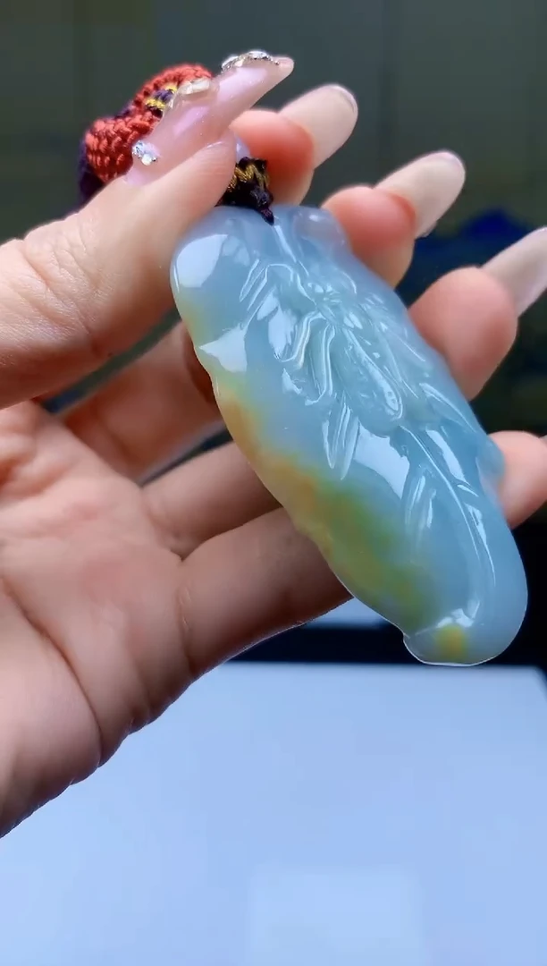 【闪购商品】定制翡翠未镶嵌4902ty-毛货挂件59
