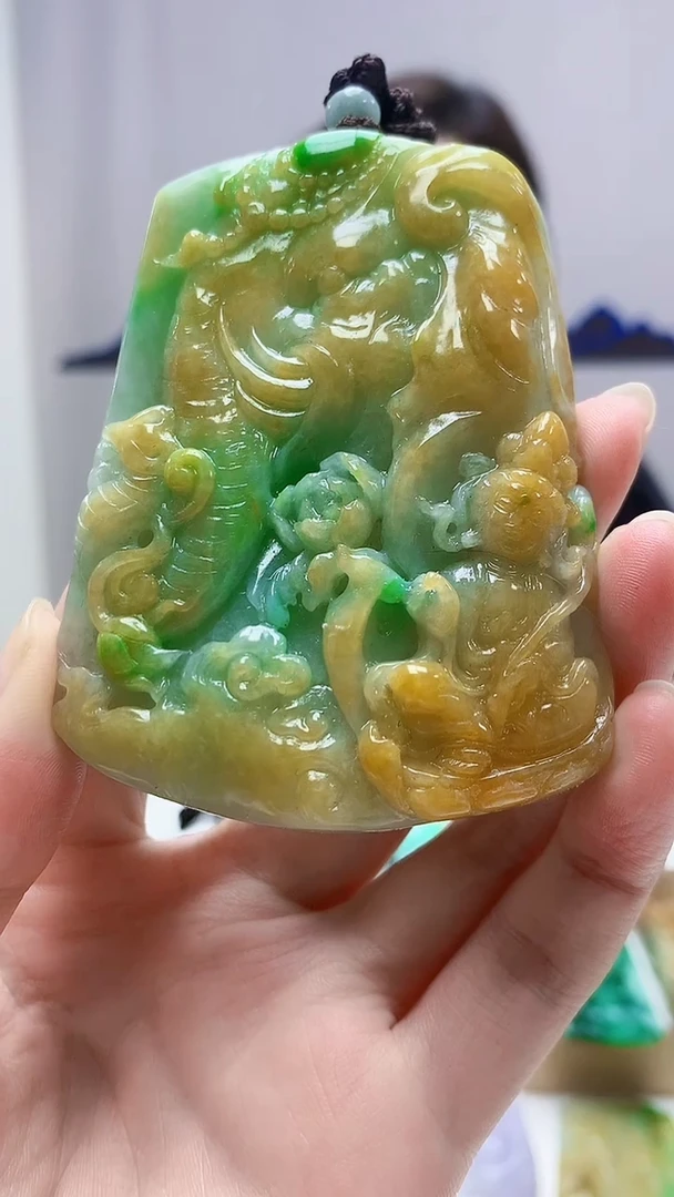 未镶嵌定制翡翠4829zm-毛货挂件113
