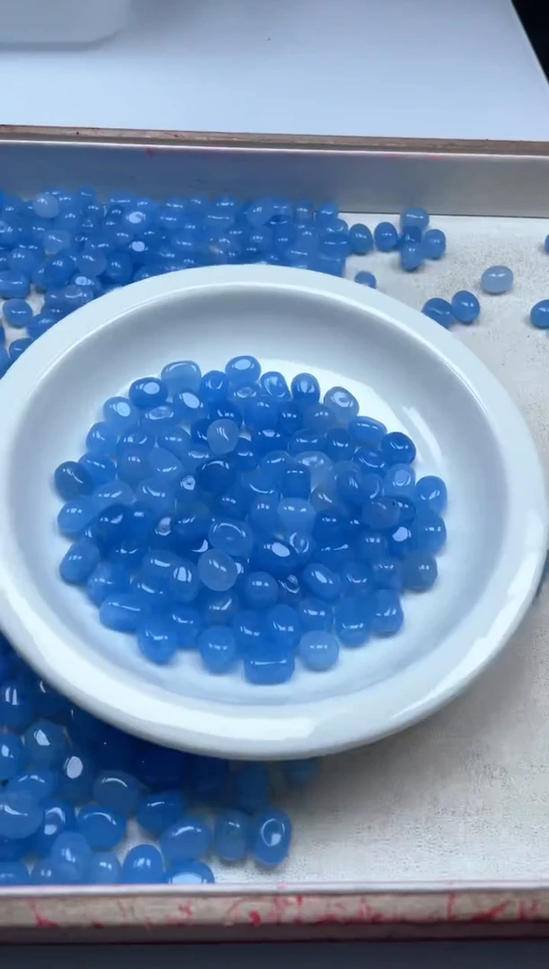 【闪购商品】玛瑙/玉髓颈饰未镶嵌w767海蓝宝玛瑙随形10*8mm*20