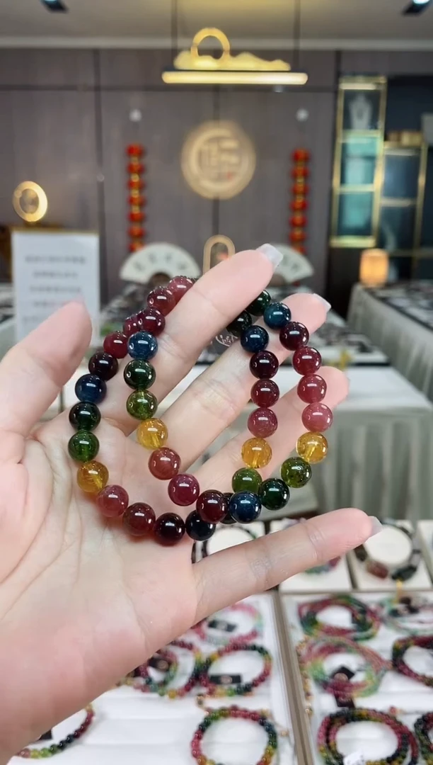 【闪购商品】碧玺单圈手串8mm+未镶嵌（多样性发一条）hon