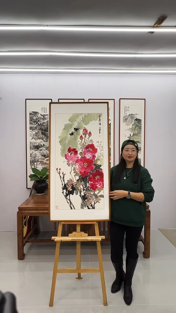 国画汪琼 120*60 春意浓