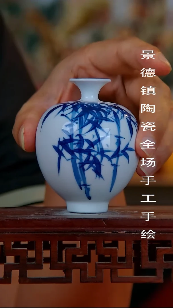 摆件手景德镇陶瓷 全场手工绘