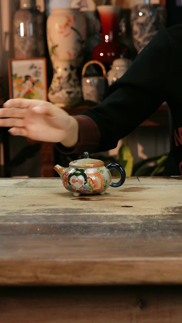 【闪购商品】瓷片景德镇纯手工釉下彩精品花瓶