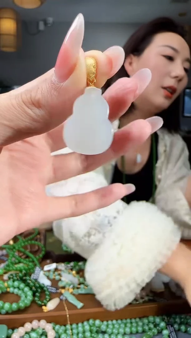 吊坠(不含链)银S925镶嵌和田玉1