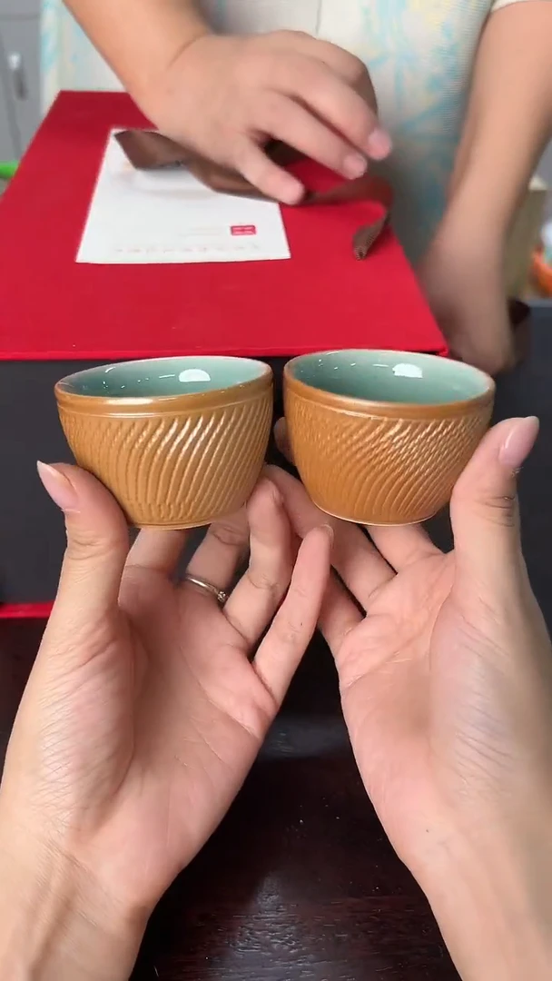 龙泉云间青瓷小米茶器