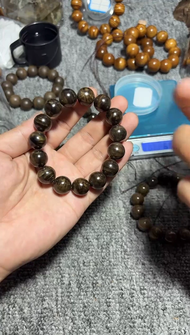 金丝楠手串/手链阴沉金丝楠1.5碳化180