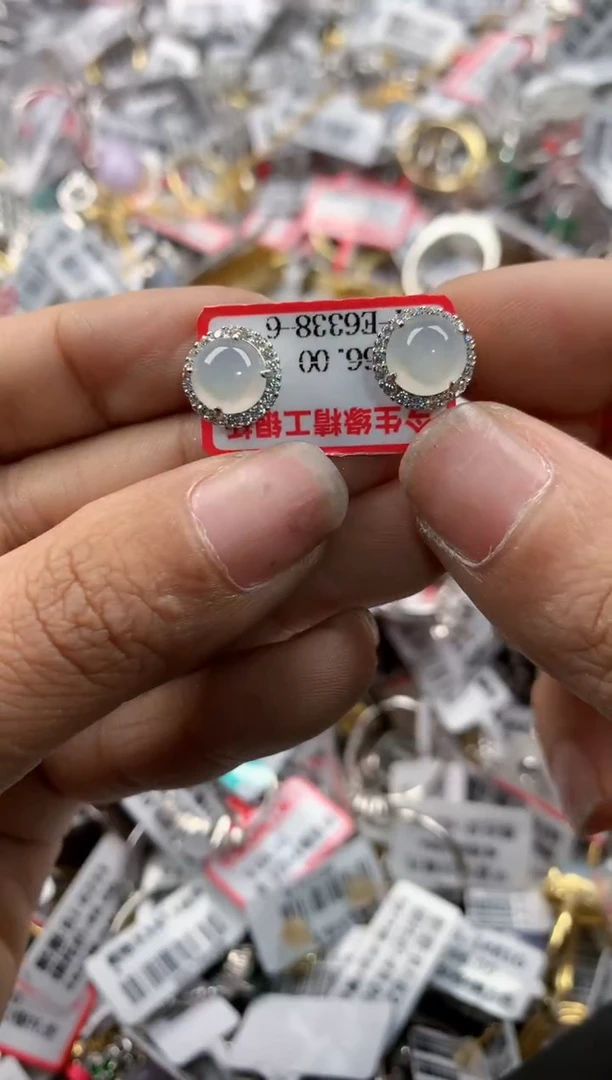 银S925镶嵌戒指翡翠16    8