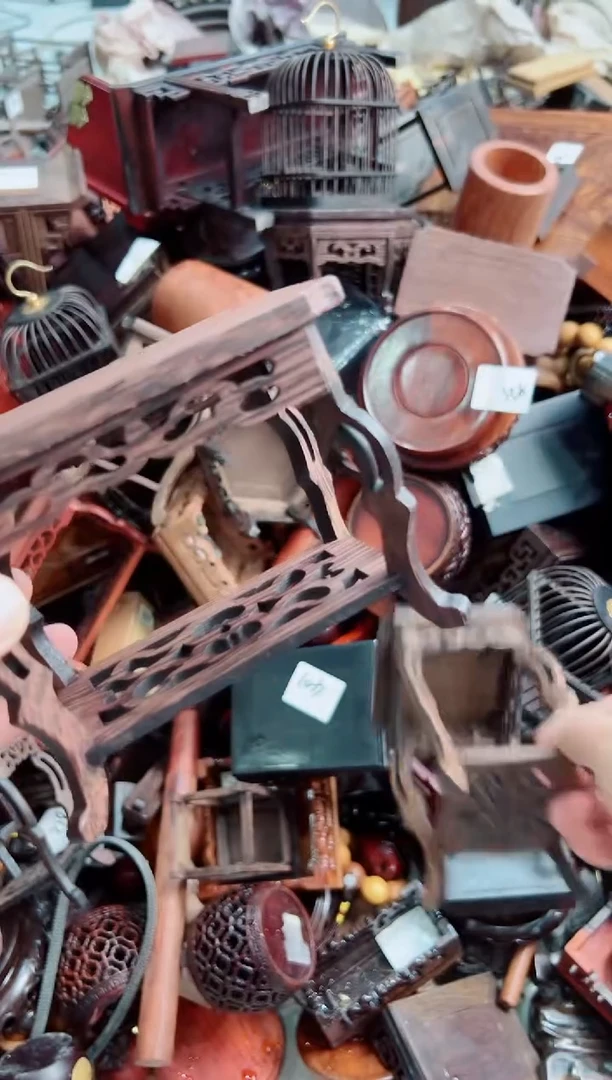 香榧木长海马几底座花架摆件处理