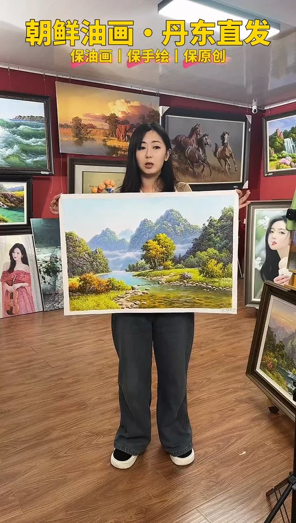 油画【33号】朝鲜原创纯手绘孤品油画丨顺丰包邮丨