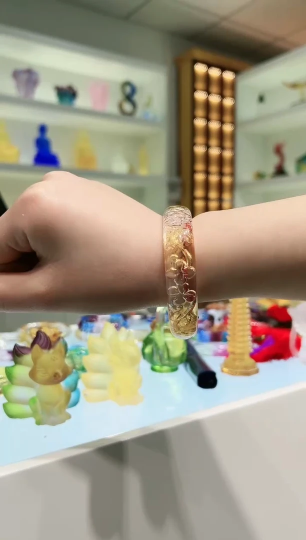 【闪购商品】茶宠古法琉璃口 59 镯