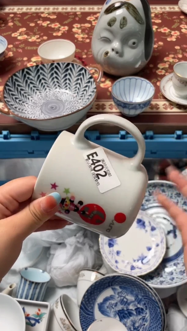 瓷片小***夜瓷器瓷器E402