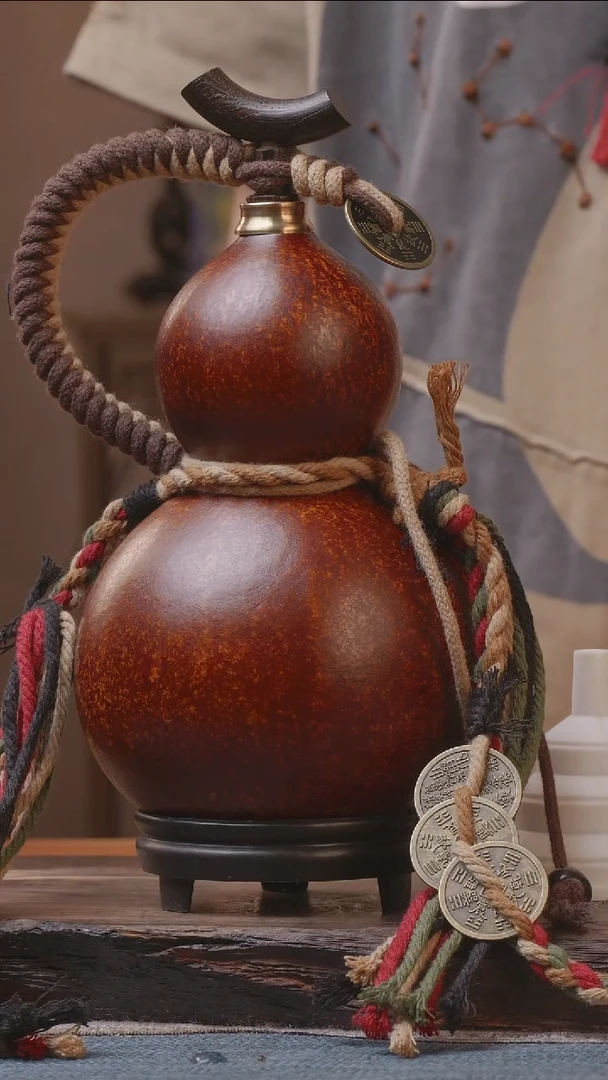 1383号精品大漆葫芦防腐防渗装水茶酒