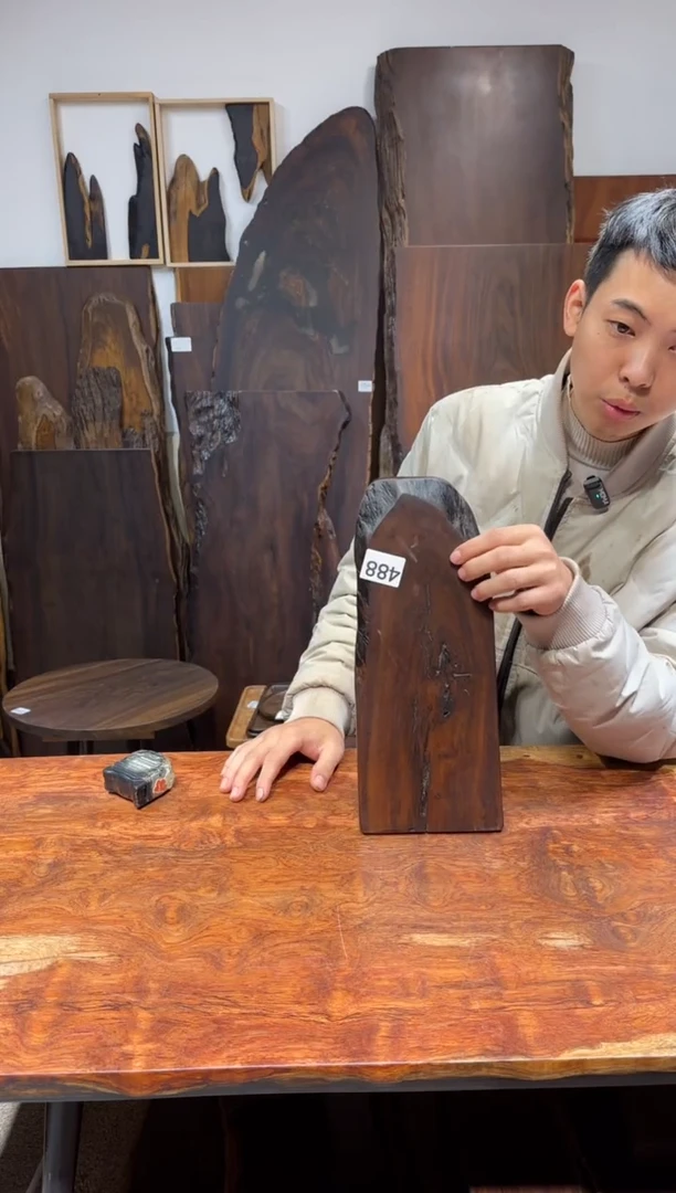 风车木（黑檀木）尺寸37*15*2.5编号488