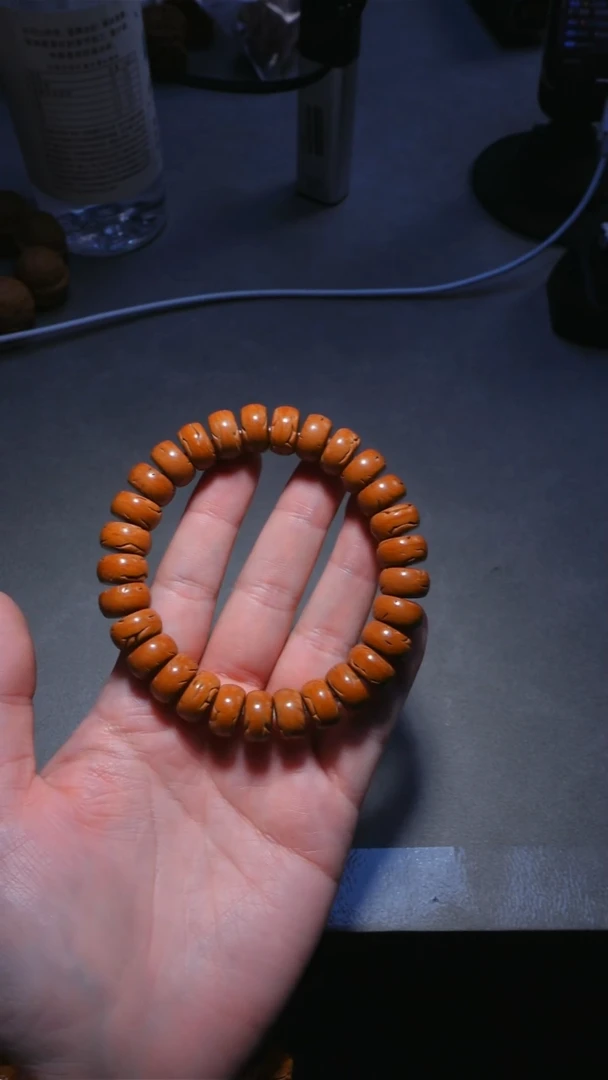 手串桃核13左右厚切龙纹桃核
