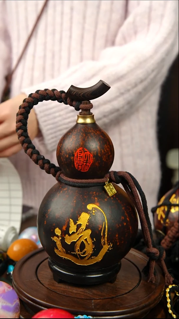 436号500ml左右非遗大漆酒葫芦