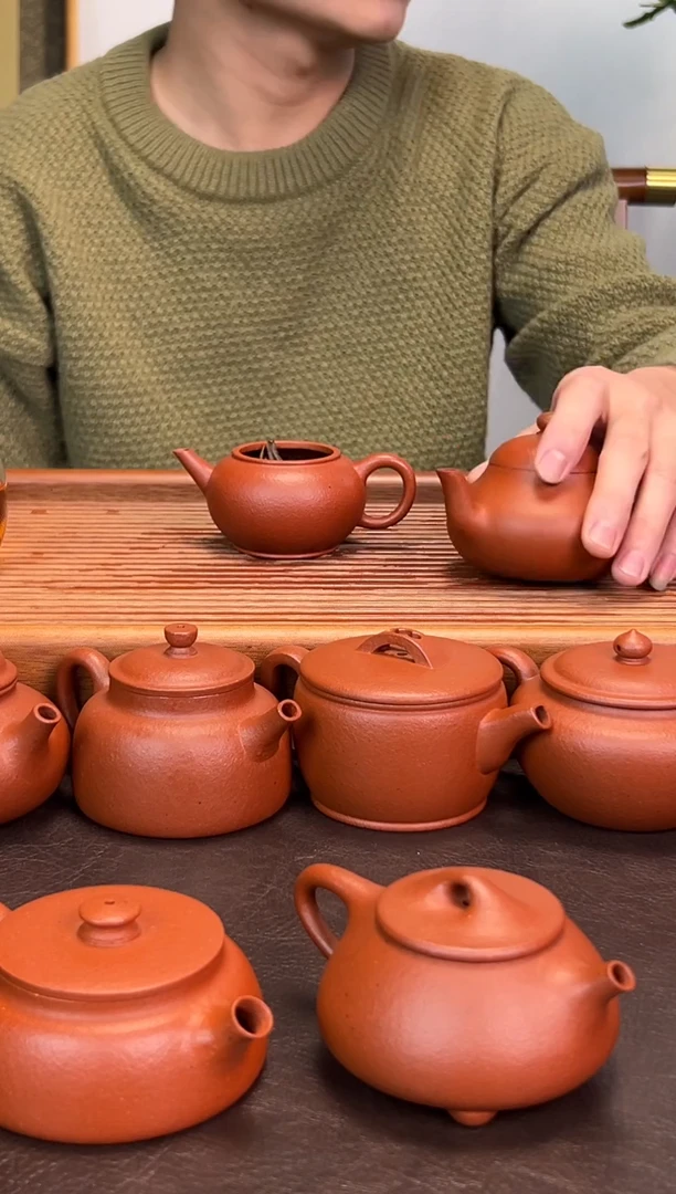 茶壶紫砂清***茶微微暇梨形